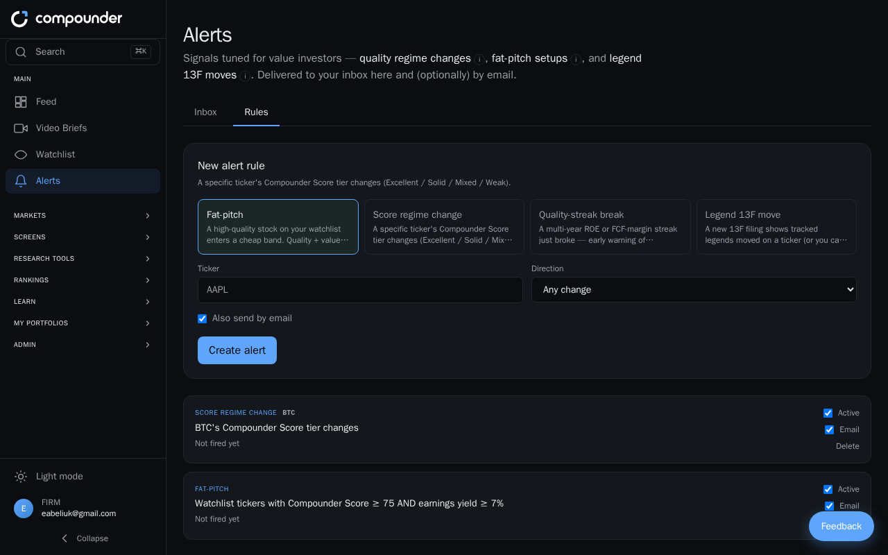 Setting Up and Managing Custom Alerts