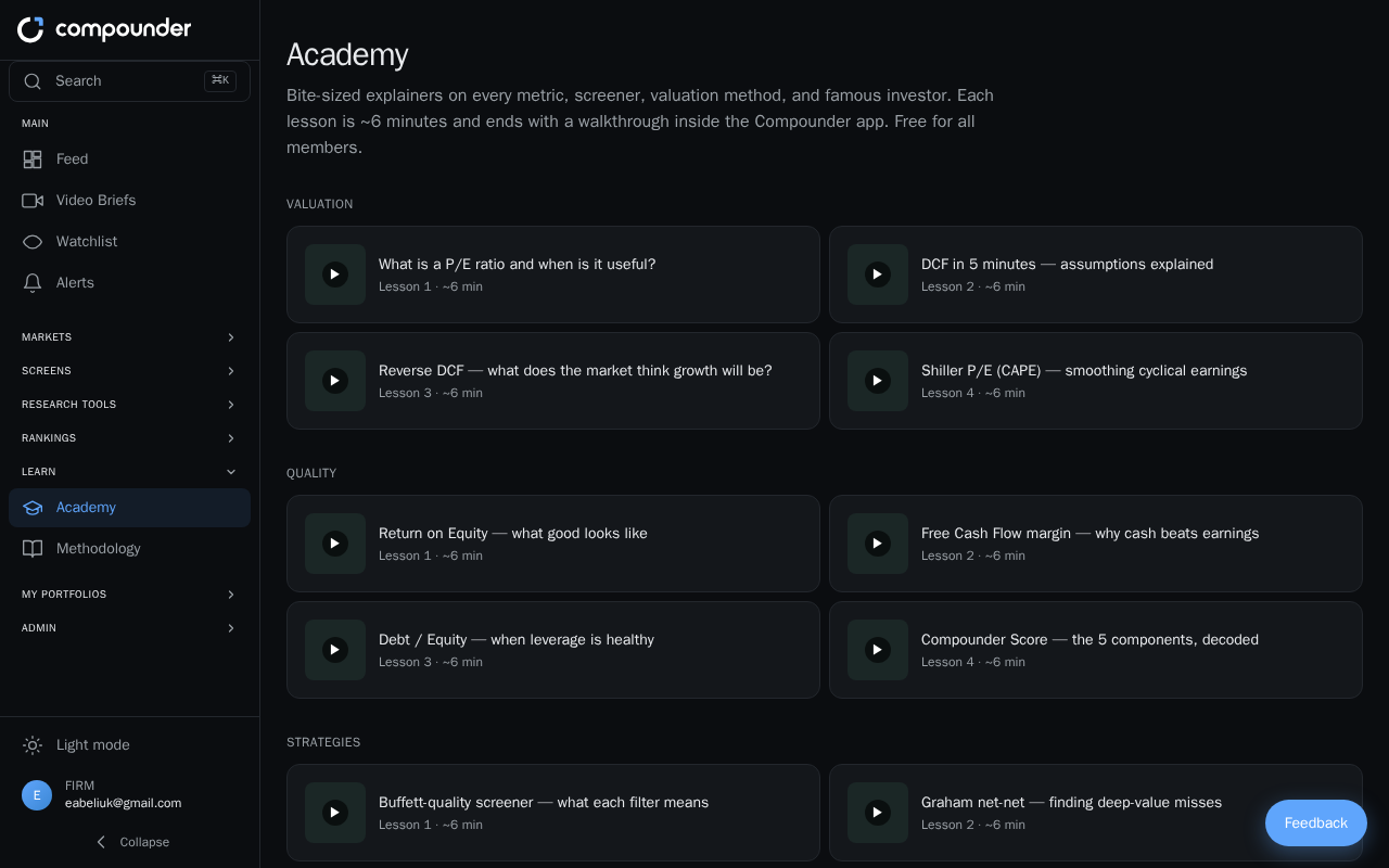 Getting Started with Academy: Your Investing Video Library
