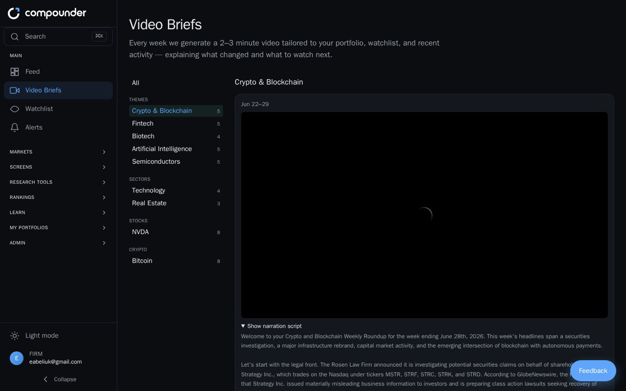 Watching and Organizing Your Video Briefs